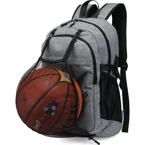 Basketball Bag Mens Backpack USB Charging Intelligent Backpack Large Capacity Anti Splash Computer Student Schoolbag