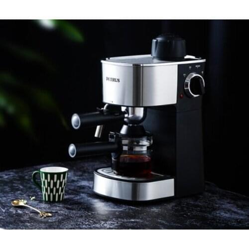 Petrus household Automatic Coffee maker 5Bar cappuccino Espresso cafe machine Italian home 220-230-240v 240ml stainless steel