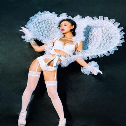 DC28 Ballroom dance costumes party stage show wears catwalk singer dresses sexy dj clothe club bar performance ktv dj led supply
