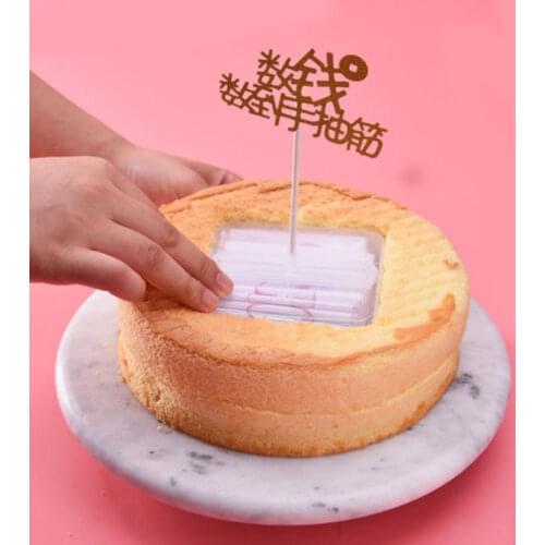 Money Cake Dispenser Box Set Napkin Banknote Box Pumping Tissue Box Pull Money boxes 6/8 Inch Cake Box Cake Decoration Gifts