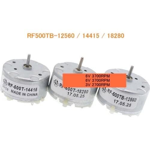 Permanent magnet DC motor RF-500TB-12560 14415 18280 DC 3V-12V 1.5-5V 2700RPM 3700RPM For Casting machine Humidifier Motor