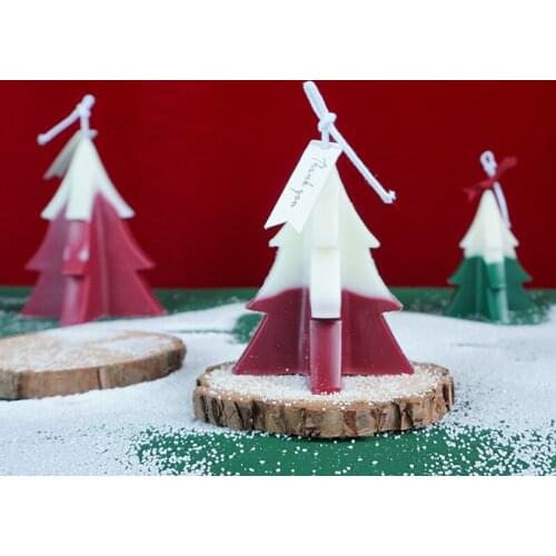 Molds for candle christmas tree acrylic candle mold handmade creative candle mould