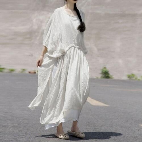 Летние платья с разрезом Johnature China At AliExpress