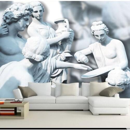Classical Large murals wallpaper for Living Room David st. Holy Water 3d Wall Photo Murals 3d Papel Murals