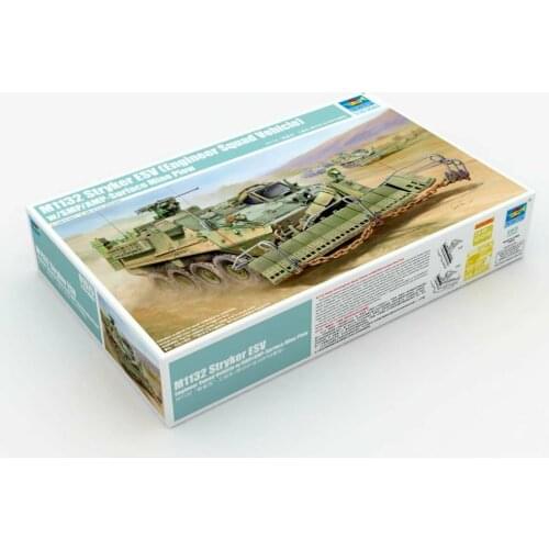 Trumpeter 01575 1/35 M1132 Stryker Engineer Squad Vehicle w/SMP - Scale Model Kit