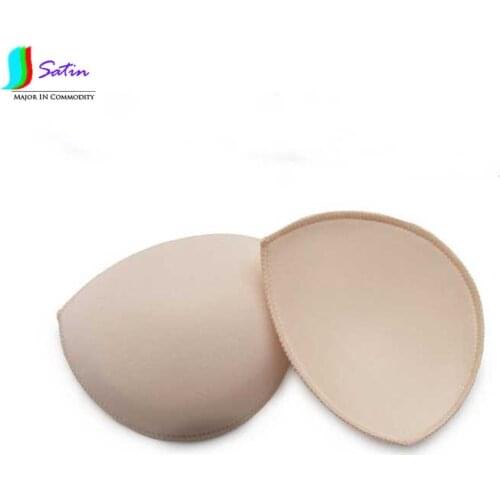 Fashion Breast Bra Bikini Inserts Chest Pad Women Swimsuit Padding Inserts Sponge Naked Flesh Color 5Pairs/lot S0217H