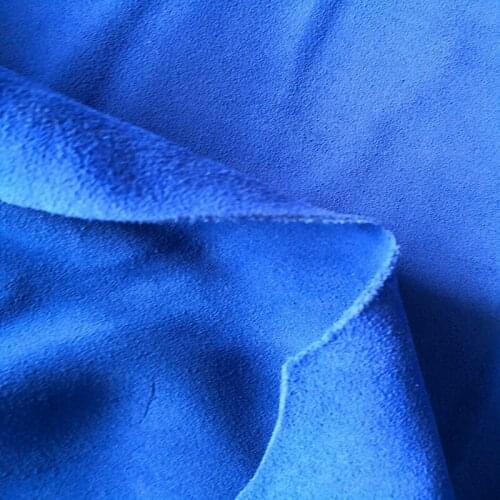 Genuine blue Cow Suede Fabric Material For Jewerly accessory/DIYCrafts/ Shoe/ Bag,Free Shipping