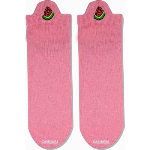 Food Socks Printed Quality Women Winter High Cartoon Fashion Socks Girls Socks Female Autumn Cotton 2021 Fruit Street