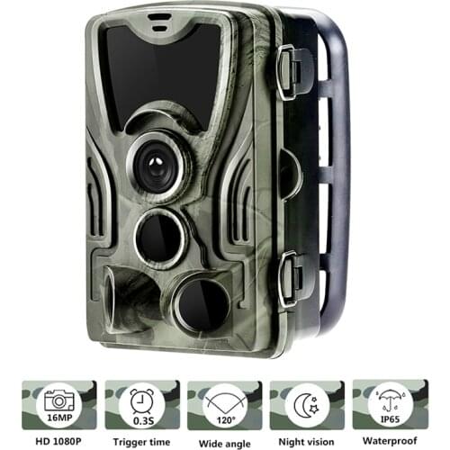 Hunting Tracking Trap Camera Wildlife Scouting Night Vision Motion Trigger High Resolution IP65 Waterproof Design