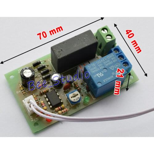 AC 220V 230V 240V Trigger Delay Timing Timer Relay Switch Delay Turn Off 0~60s for Car Battery Charging
