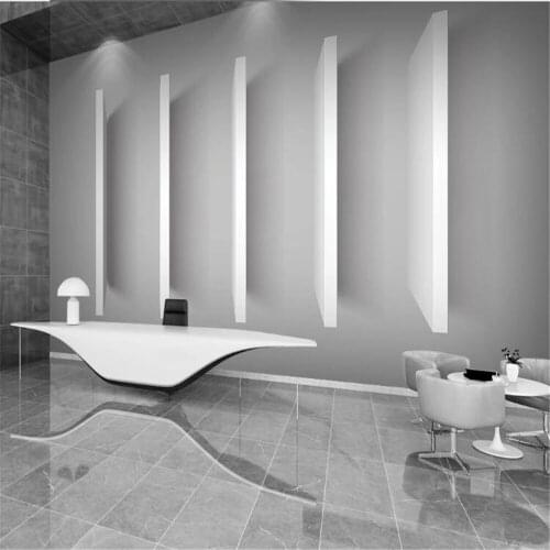 Milofi professional custom large wallpaper mural three-dimensional rectangular modern 3D industrial style