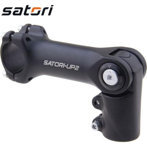 SATORI UP2 Adjustable Increase Height Bicycle Stem Riser 31.8mm Mountain Bike Stem Aluminum Alloy Bicycle Parts Cycling MTB Stem