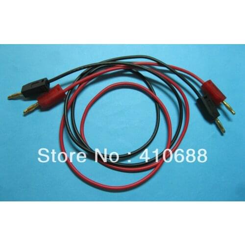 100 set 2mm Gold Plated banana plug Test Cable 2 color Length 50cm