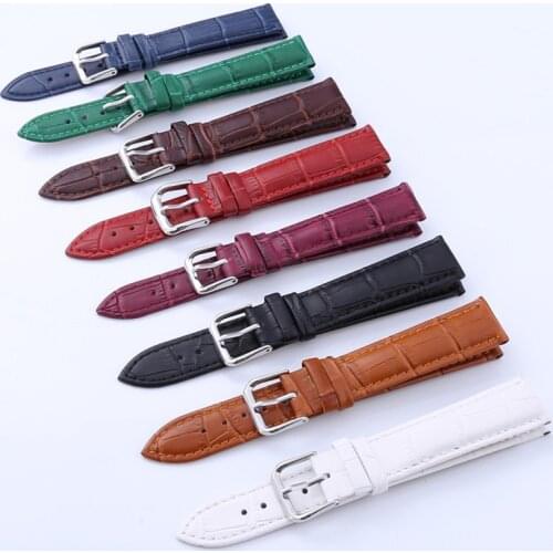 12 14 16 18 20 22 24mm Leather Strap Multicolor Leather Strap Watch Accessories Universal Watch with Versatile Leather Strap