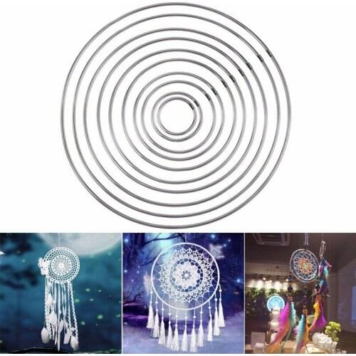 10Pcs Dream Catcher DIY Hoop Strong Metal Dream Catcher Dreamcatcher Ring Macrame Craft Hoop Ardent