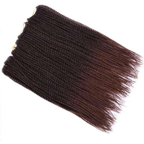 24inch 30 Strands Ombre Twist Braids Hair Extensions High Temperature Synthetic Crochet Braiding Hair