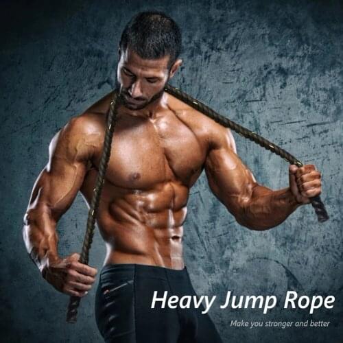 3m* 25mm Heavy Jump Rope Crossfit Weighted Battle Skipping Ropes Power Improve Strenght Training Fitness Home Gym Equipment