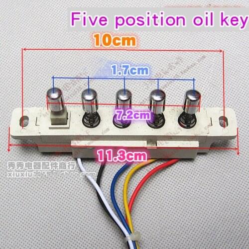 Five position range hood switch range hood accessories range hood key switch panel control switch accessories