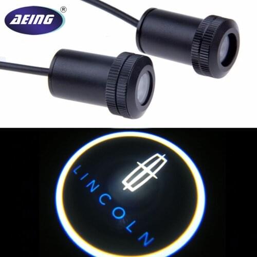 AEING 2pcs Car LED Ghost Shadow welcome Door Light Laser Projector logo Courtesy Emblem For Lincoln MKC/MKT/MKX/MKZ/Navigator
