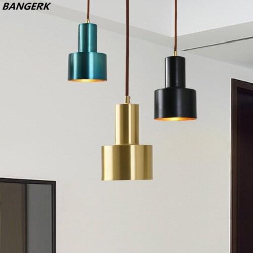 American Copper LED Pendant Lamp Lights Antique Loft Decor Industrial Vintage Hanging Light Fixtures Brass Home Indoor Lighting