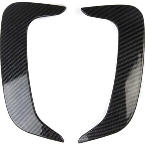 Car Carbon Fiber Rear Bumper Side Fin Air Vent Outlet Flap Trim for Dodge Charger 2015-2020 Accessories