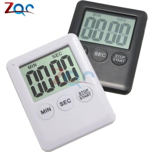 Large LCD Digital Kitchen Cooking Timer Count-Down Up Clock Loud Alarm Magnetic ,black or white