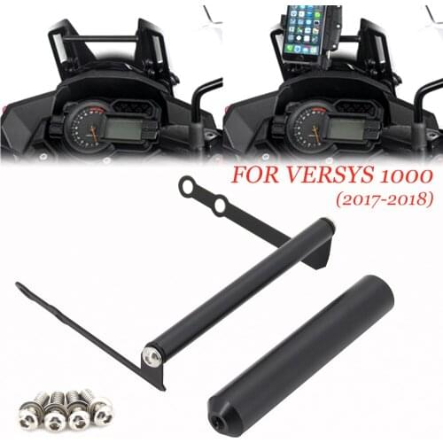 Mobile Phone Holder For Kawasaki Navigation For Versys 1000 VERSYS1000 2017-2018 Motorcycle GPS Navigation Bracket Rod Kit