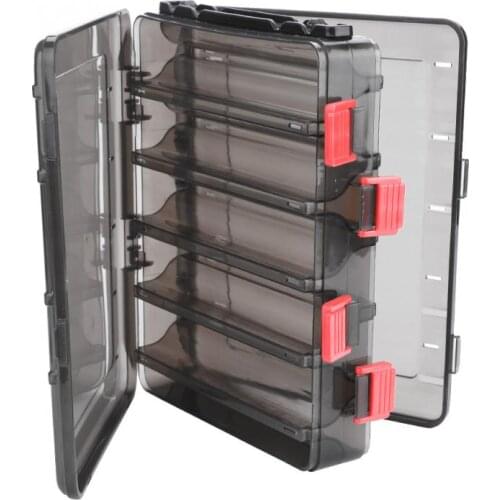 Double layer Fishing Tackle Box 10 Compartments Fishing Lures Baits Hook Lines Tools Storage Case Fishing Tools Pesca Boxes
