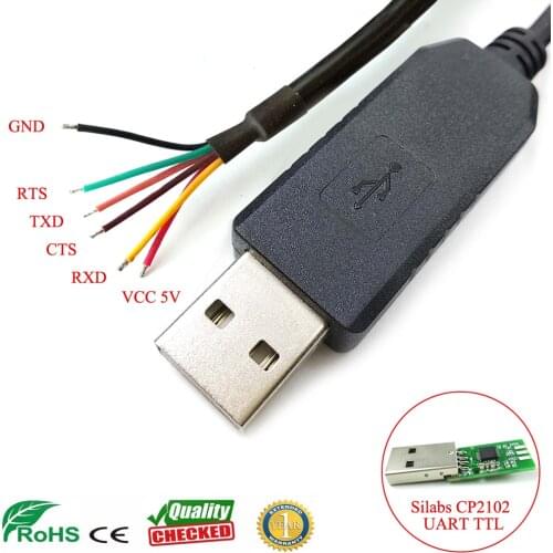 Silabs cp2102 ttl 3.3v level usb uart ttl adapter cable