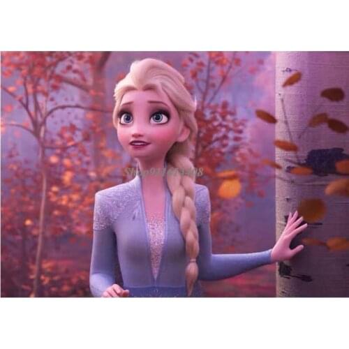 Canvas Paintings Disney Anime Cartoon Frozen Elsa Anna Princess Posters and Prints Wall Art Picture Girls Home Living Room Decor