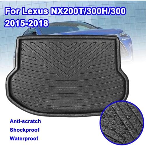 Rear Trunk Mat Mud Kick Pad Cargo Boot Liner Car Accessories for Lexus NX NX200T NX300H NX300 2015-2018 Floor Tray Carpet