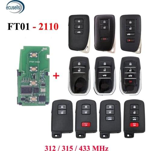 Lonsdor FT01-2110/0182 312/314/433MHz Car Remote Smart Key forToyota/Lexus Keyless Control Transmitter Circuit Board PCB 8A Chip