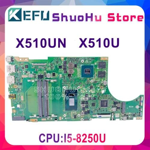 KEFU X510UA Motherboard For ASUS X510UNR X510UR S5100UR S5100UQ X510URR S5100UA Laptop Motherboard Tested original I5-7200U CPU