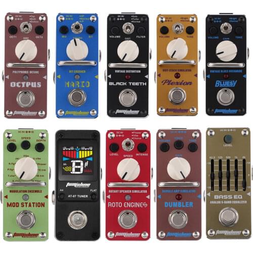 AROMA AHAR-3 Electric Guitar Effect Pedal Metal Shell Harmonizer Harmonist/Pitch Shifter Single with True Bypass Power Cable