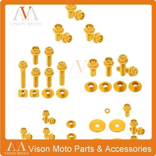 Motorcycle Accessories Front Rear Fender Seat Side Panels Radiator Shroud Fork Guards Screw For Suzuki RM125 RM250 125 250 01-08
