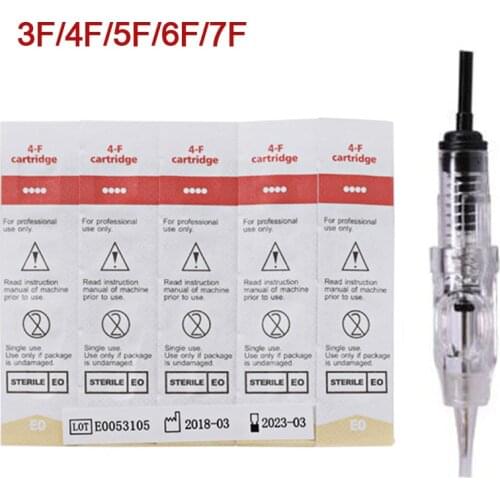 Permanent Makeup Tattoo Needles Kit 10Pcs Cartridge Needles Eyebrow Microblading Beauty Disposable Sterilized for Machine Pen
