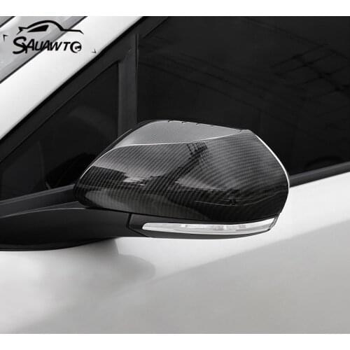 Carbon fiber Car Rearview Mirror Cover Side Wing Cap Shell Case Trims For Toyota C-HR CHR 2016 2017 2018 2019 Accessories