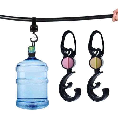 New 2pcs Baby Hanger Bag Stroller Hooks Infant Convenient Adjustable Pram Rotatable 360° Cart Hook Accessories Hot Sale
