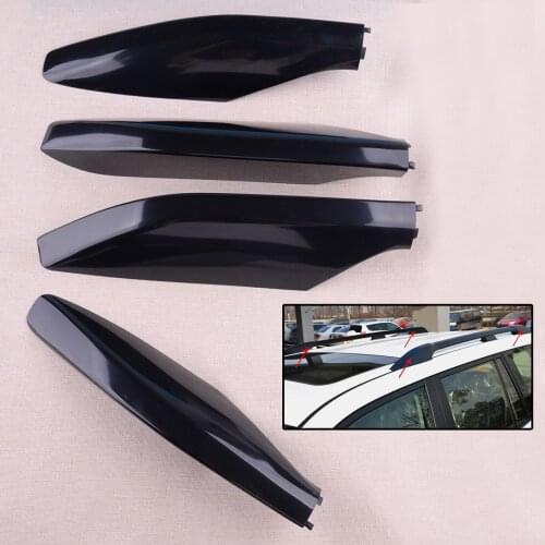 New 4pcs/set Roof Rack Rail End Covers Shell Fit For Toyota Land Cruiser Prado FJ120 2009 2008 2007 2006 2005 2004 2003