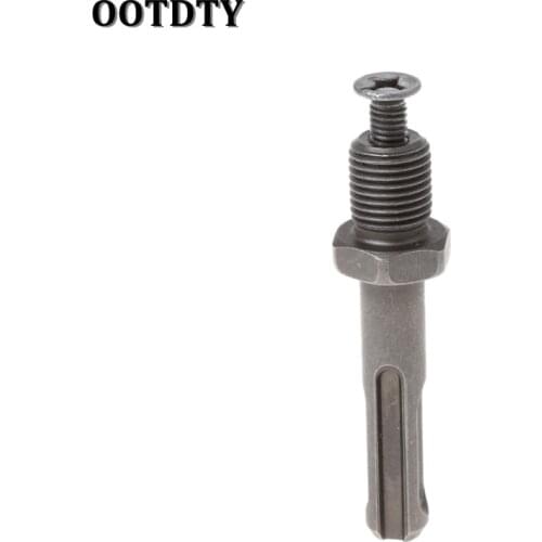 OOTDTY 12mm Thread Dia SDS Plus Round Shank Drill Chuck Adapter Connector Gray
