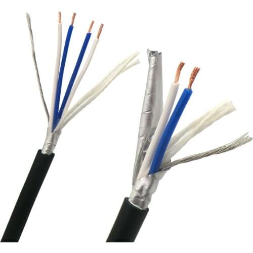 Stage Lighting Control Wire 2,4 core Aluminum Foil Shielded ,Oxygen Free Copper 100m