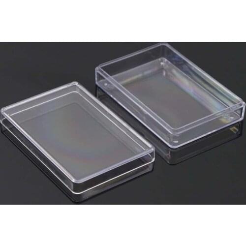 Rectangular Transparent Plastic Storage Case Playing Card Container for Club P31B