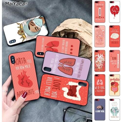 MaiYaCa Organ health medicine Doctors Soft Rubber Phone Cover for iPhone 11 pro XS MAX 8 7 6 6S Plus X 5S SE 2020 XR cover