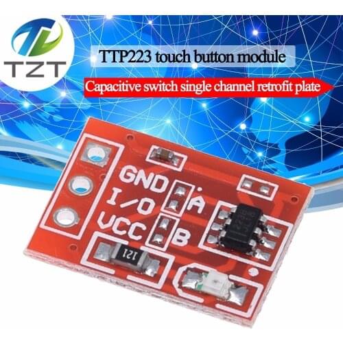 TZT TTP223 Touch Key Switch Module Touching Button Self-Locking/No-Locking Capacitive Switches Single Channel Reconstruction