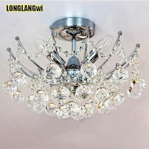 Modern Crystal Chandelier Living Room Decoration LED Chandeliers Home Lighting Indoor Lamp