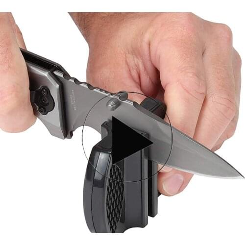 4Colors Mini Ceramic Rod Knife Sharpener Two-stage Tungsten Portable Butterfly Type Whetstone Sharpener Sharpening Knives Stone