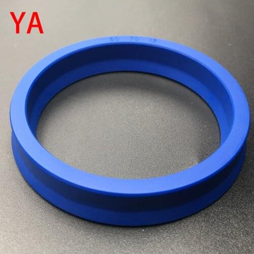 YA 135*125*12 135x125x12 140*130*12 140x130x12 Blue TPU Hydraulic Cylinder Piston Rod Grooved U Two Lips O Ring Gasket Oil Seal