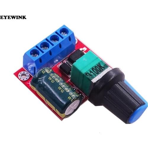 10pcs Mini DC Motor PWM Speed Controller 3V-35V Speed Control Switch LED Dimmer 5A