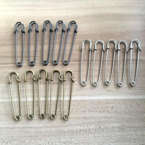 15pcs/lot EDC Outdoor tools Safety Pins Brooch Blank Pin Broochs Survival Accessories Travel