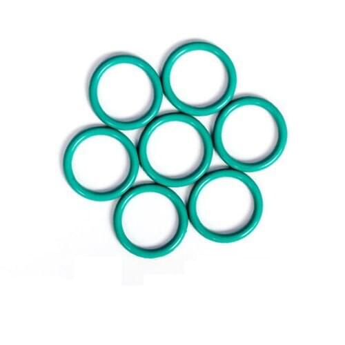 2PCS 3.5mm wire diameter 82mm-130mm outsied diameter Fluoride seal O-rings FKM O-ring Sealing ring washer high temperature green